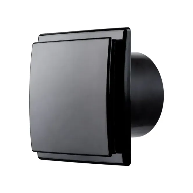 Hovedbilde Avtrekksvifte OK firkantet svart 100m³/t